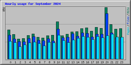 Hourly usage for September 2024