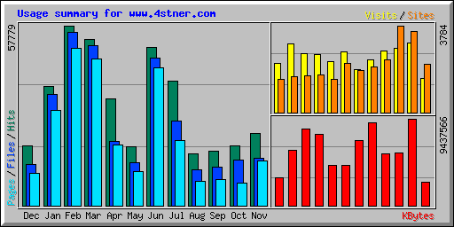 Usage summary for www.4stner.com